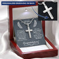 Granddaughter Baptism Normal Cross Necklace (Engraved) - Love You This Much