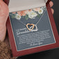 Granddaughter Chapters Interlocking Hearts Necklace - Love You This Much