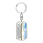 Granddaughter Cherished Chapters Dog Tag Keychain - Love You This Much