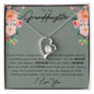 Granddaughter Forever Love Necklace - Love You This Much