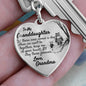 Granddaughter (Love Grandma) Heart Keychain - Love You This Much