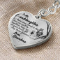 Granddaughter (Love Grandma) Heart Keychain - Love You This Much