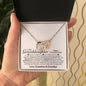 Granddaughter Valentines (Grandparents) Interlocking Hearts Necklace - Love You This Much