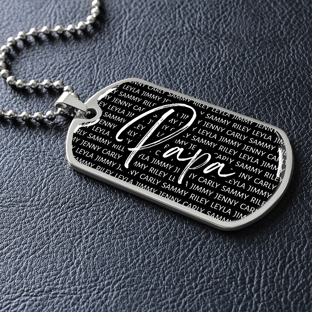 Grandkids - Necklace - Gift for Grandpa - Love You This Much