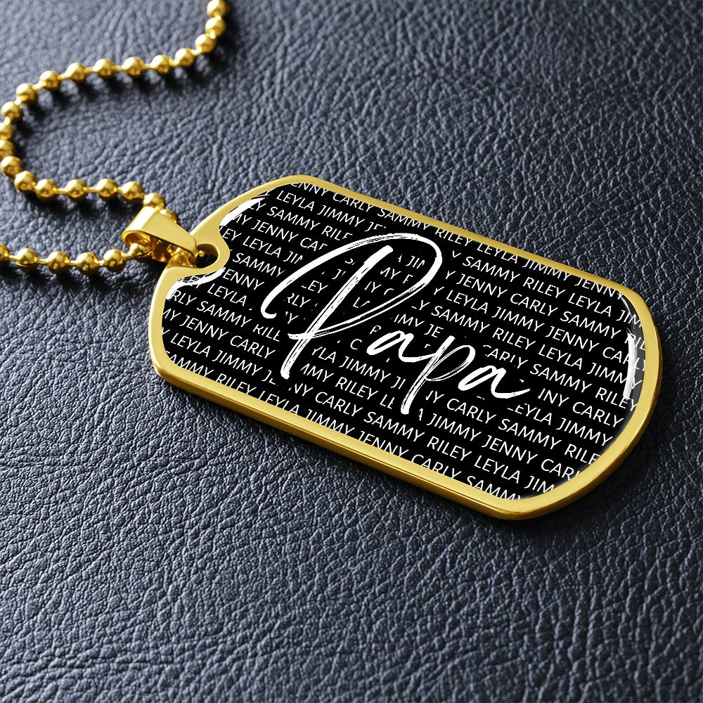 Grandkids - Necklace - Gift for Grandpa - Love You This Much