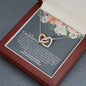 Grandma (Baby Shower) Interlocking Hearts Necklace - Love You This Much