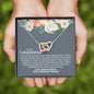 Grandma (Baby Shower) Interlocking Hearts Necklace - Love You This Much