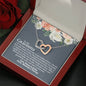 Grandma (Baby Shower) Interlocking Hearts Necklace - Love You This Much