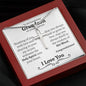 Grandson Baptism Cross Necklace - Love You This Much