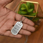 Grandson (Carry You) Dog Tag Necklace - Love You This Much