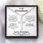Grandson (From Grandpa) Cross Necklace - Love You This Much