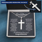 Grandson Graduation Ball Chain Necklace - Love You This Much