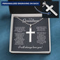 Grandson Years Have Gone Ball Chain Cross Necklace - Love You This Much
