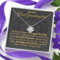 Great Granddaughter Love Knot Necklace - Love You This Much