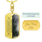 Great Grandson Cherished Chapters Dog Tag Keychain - Love You This Much