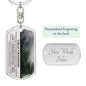 Great Grandson Cherished Chapters Dog Tag Keychain - Love You This Much