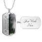 Great Grandson Cherished Chapters Dog Tag Necklace - Love You This Much