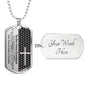 Great Grandson Dog Tag Necklace - Love You This Much