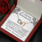 Grieving Wife A Journey Remembered Interlocking Hearts Necklace - Love You This Much