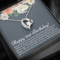 Happy 21st Birthday Forever Love Necklace - Love You This Much