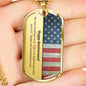 Happy 2nd Anniversary Dog Tag Necklace - Love You This Much