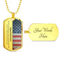Happy 2nd Anniversary Dog Tag Necklace - Love You This Much