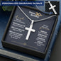 Happy 30th Birthday Cross Necklace - Love You This Much