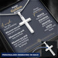Happy Golden Birthday Cross Necklace - Love You This Much