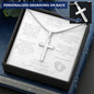 Hey Big Brother Engraved Cross Necklace - Love You This Much