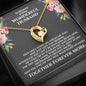Husband Memorial Forever Heart Necklace - Love You This Much
