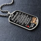 Husband Up Edition Dog Tag Necklace - Love You This Much