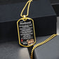 Husband Up Edition Dog Tag Necklace - Love You This Much