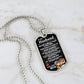 Husband Up Edition Dog Tag Necklace - Love You This Much