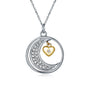 To My Granddaughter Moon & Back Necklace