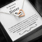 In Memory of Your Sister Interlocking Hearts Necklace - Love You This Much