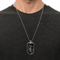 Last Name Military Dog Tag Necklace - Love You This Much