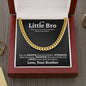 Little Bro (From Brother) Cuban Link Chain Necklace - Love You This Much