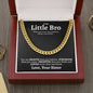 Little Bro (from Sister) Cuban Link Chain Necklace - Love You This Much