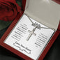 Little Brother Cross Necklace (Mahogany) - Love You This Much
