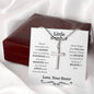 Little Brother Cross Necklace (Mahogany) - Love You This Much
