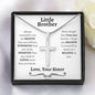 Little Brother Cross Necklace (Mahogany) - Love You This Much