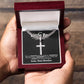 Little Brother Cuban Cross Necklace - Love You This Much