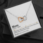 Mom Definition Interlocking Hearts Necklace - Love You This Much