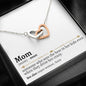 Mom Definition Interlocking Hearts Necklace - Love You This Much