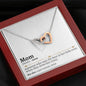 Mom Definition Interlocking Hearts Necklace - Love You This Much