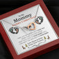 Mommy (tummy) Merry Christmas Interlocking Hearts Necklace - Love You This Much