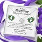 Mommy (Twin Tummy) Christmas Love Knot Necklace - Love You This Much