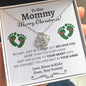 Mommy (Twin Tummy) Christmas Love Knot Necklace - Love You This Much