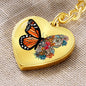 Monarch Butterfly Heart Keychain - Love You This Much