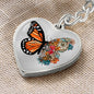 Monarch Butterfly Heart Keychain - Love You This Much